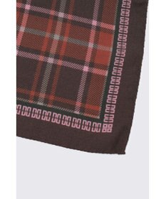 DAKS ウールシルク チェックストール