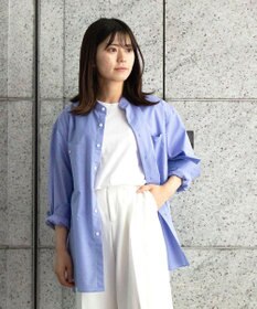 KASHIYAMA GIZA 100/2 バンドカラーシャツ