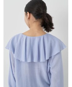 earth music&ecology ラッフルショートブラウス