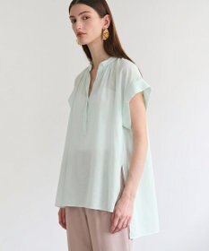 BEIGE， BAC / コットンシアー ギャザーブラウス