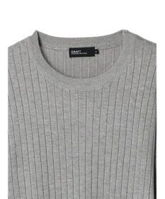 CRAFT STANDARD BOUTIQUE ワイドリブクルーネックニットプルオーバー