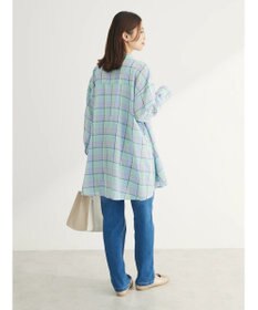 Green Parks チェック柄シャツチュニック