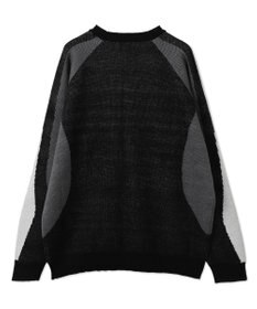 WEGO サガラロゴ配色BIGニットプルオーバー