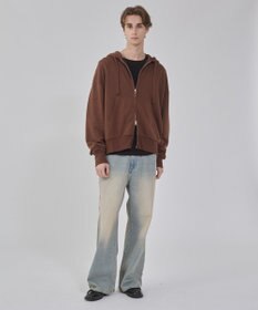 WEGO 【ユニセックス着用ITEM/MLサイズ展開】コンパクトフィットダブルZIPパーカー