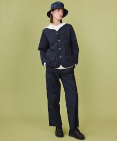 JOSEPH ABBOUD MOUNTAIN 【軽量】ハイパワーストレッチカルゼ ノーカラーアウトドアブルゾン