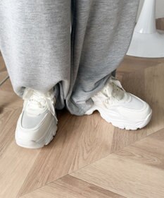 WEGO リボンデザイン厚底スニーカー