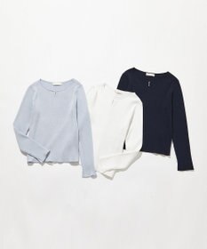 ANY SIS 【洗える】パール調ポイント ニット