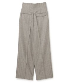 BEIGE， NATION / ウールヘリンボーンタックワイドパンツ