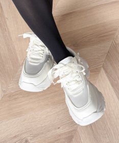 WEGO リボンデザイン厚底スニーカー