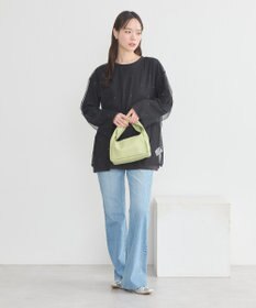 earth music&ecology ラインストーンチュールドッキングプルオーバー