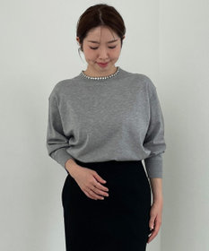 UNFILO ネックビジュー ニット