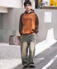 WEGO ラグランプルパーカー