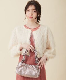 ANY SIS ソフトギャザーパーティ バッグ シャンパン