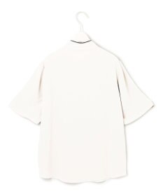 ICB 【先行予約】BackSatinAmunzen 5分袖配色ボウタイブラウス