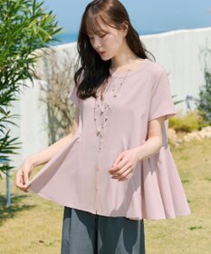 Tiaclasse ボリュームフレアブラウス