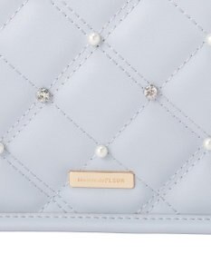 Maison de FLEUR パールビジューキルティングスクエアショルダー