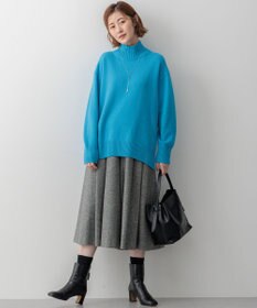 23区 L 【洗える】カシミヤブレンド ハイネック ニット