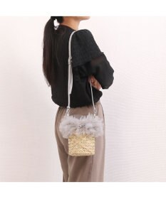 UNBILLION カカトゥ kakatoo / チュールフリンジミニ2wayカゴバッグ