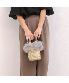 UNBILLION カカトゥ kakatoo / チュールフリンジミニ2wayカゴバッグ