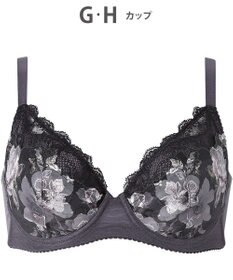 WACOAL 【小さく見せるブラ】 レーシィ ブラジャー 着やせ効果 コンパクトにメイク バストの突出をおさえる 背中の段差を軽減 大きいサイズ レディース BRB453 /ワコール