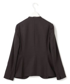 ICB 【洗える】プロヴィスウールツイル ノーカラージャケット