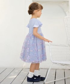 ANY KIDS 刺繍 チュール ワンピース