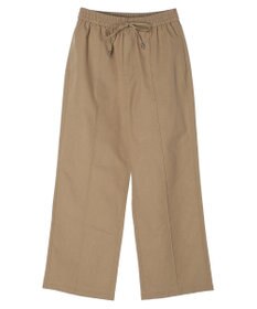 Green Parks 綿麻混イージーワイドパンツ