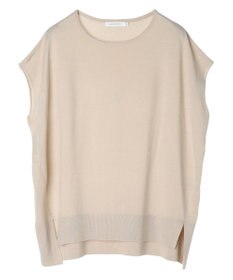 AMERICAN HOLIC 前振りニットフレンチスリーブプルオーバー