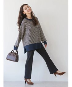 AMERICAN HOLIC 柄編ニットプルオーバー