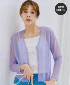 Tiaclasse シアーショートカーディガン