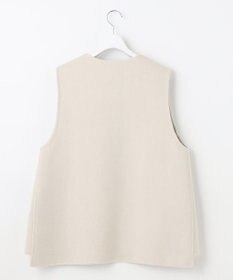 UNFILO 【撥水】ウール混リバー ジレ