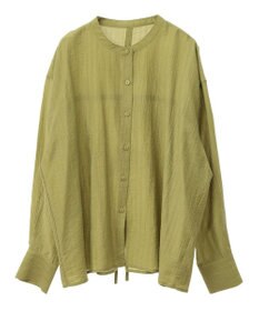 Green Parks バックシャンバンドカラーシャツ