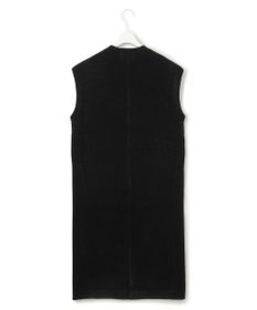 ICB L 【洗える】コットンシェニール ジレワンピース