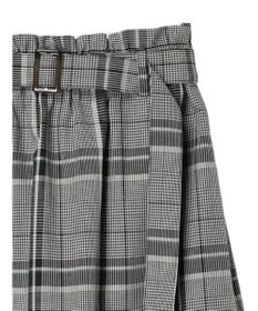 Green Parks 綿麻混バックルベルト付タイトスカート