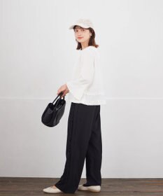 Tiaclasse L 【ブラウス×パンツ2点ット】フリルデザインセットアップ