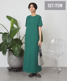 AMERICAN HOLIC 【2点セット】Tシャツ＋Uネックワンピース