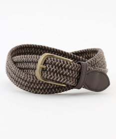 JOSEPH ABBOUD 【イタリア素材・ストレッチ・日本製】レザーメランジストレッチ ベルト