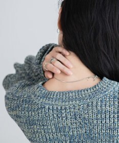 WEGO ミックスカーラーショートニット