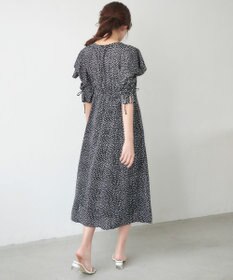 Feroux 【洗える】ショルダーオープンドット ワンピース