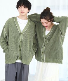 WEGO ハンドステッチカーディガン