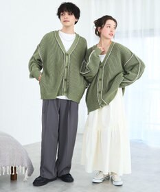 WEGO ハンドステッチカーディガン