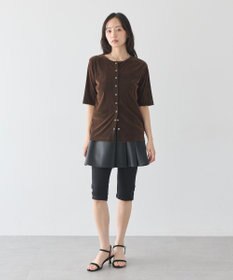 earth music&ecology フロッキーチュールカーディガン