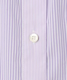 J.PRESS LADIES S 【洗える】 FAST コットンナイロン ストライプ バンドカラー ブラウス