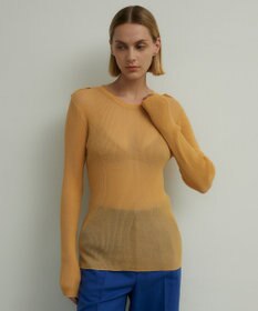 BEIGE， LIANE / リブニットトップス