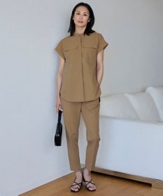 ICB 【接触冷感・UVカット・撥水・洗える】 プルーフ4WAYタフタ ブラウス