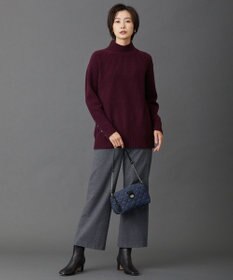 J.PRESS LADIES 【洗える】AUSSIE AIR ハイネック ミドルゲージ ニット