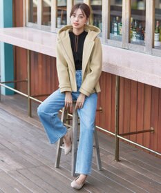 Tiaclasse 【洗える】配色ボタンニットトップス