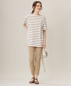 自由区 【洗える】ボーダーワイドBIG Tシャツ