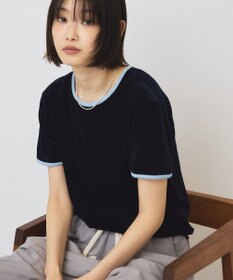 AMERICAN HOLIC シアーベロア配色プルオーバー