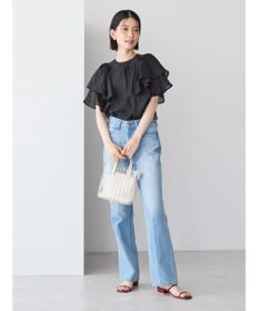 AMERICAN HOLIC 接触冷感シアーフリルブラウス